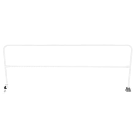 Vestil Steel Dock Safety Swing Gate 10 Ft. Length White SSG-10-WT