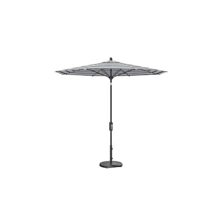 Treasure Garden 9 ft Patio Umbella, aluminum, fiberglass ribs, outdoor, Novella Nero Stripe UM840-09 7961 Novella Nero Stripe