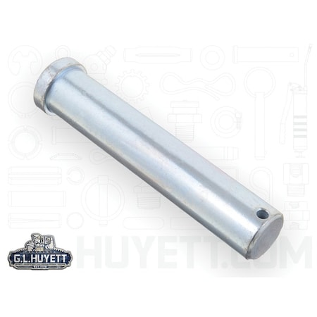 Huyett Clevis Pin, Zinc Plated, 1.000 in Dia x 4.703 in Overall L x 5.000 in Shank L x 0.203 in Hole Dia CLPZ-1000-5000