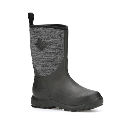 Muck Boot Co Youth Element Kids Rubber Boot, 10 in Height, Black/Heather, 9 KEL-1JER-BLK-090