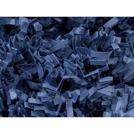 Nashville Wraps Navy Blue Crinkle Cut Shredded Paper, 8 oz Bag ZF08NB