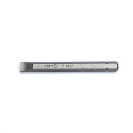 Genius Tools 5/16in Hex Shank, 1.6 x 9.0mm Slotted Bit 88mmL 1590