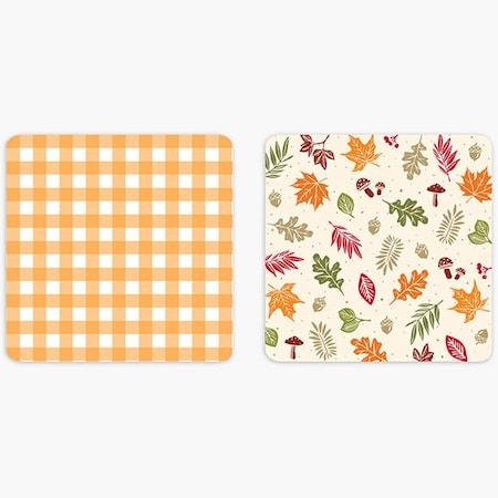 Nashville Wraps Fall Plaid Cookie Backer Cards, 4.375 x 4.375, 25PK GCBFP44