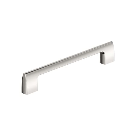 Amerock Riva 7-9/16 inch 192mm Center-to-Center Polished Nickel Cabinet Pull BP55488PN