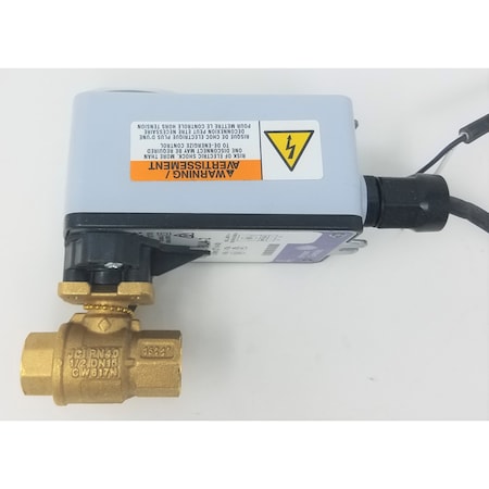 Johnson Controls 1/2In 2W Ball Valve 11.7Cv VG1245AN+943BUA