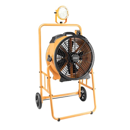 Xpower 1/3 HP 3600 CFM 5 Speed 18in Warehouse, Dock, Trailer Cooling Fan FA-420K6-Yellow