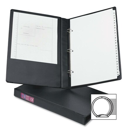 Avery Dennison Avery Legal Three-Ring Durable Binder w/Round Rings, 1" Capacity, Black 6400