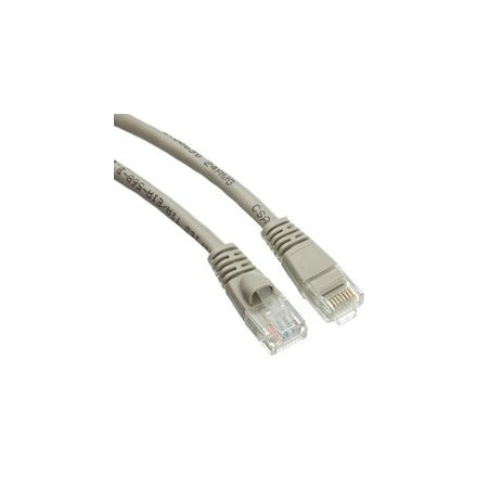 Cable Wholesale Cat5e Gray Copper Ethernet Patch Cable, Snagless/Molded Boot, POE Compliant, 1.5 foot 10X6-02101.5
