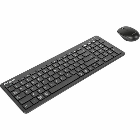 Targus ANTIMICROBIAL MIDSIZE KEYBOARD AND COMFORT MOUSE BUNDLE AKB863 + AMB582 BLACK AKM619AMUS