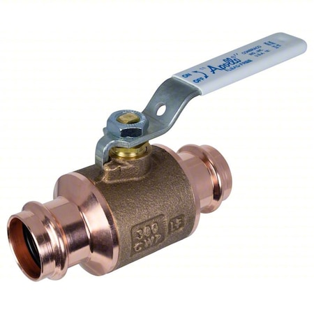 Apollo Valves Manual 2-Way Ball Valve, Press, Bronze 77WCLF10401