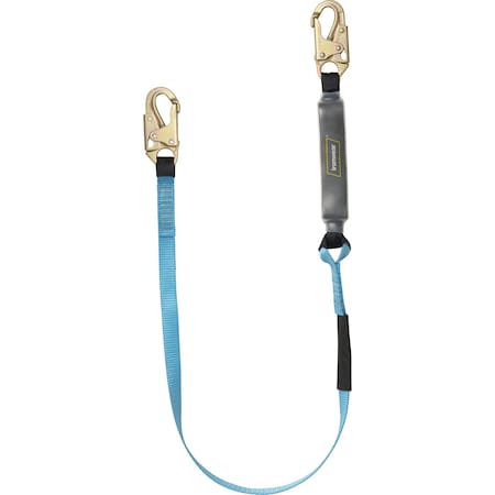 Ironwear Single Leg External Shock Absorbing Lanyard w/ Snap Hooks 2342