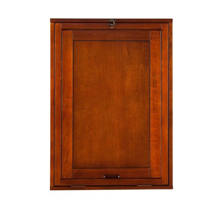 Homeroots 36" Brown Wall Mounted Secretary Desk 402048