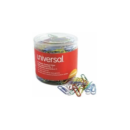 Universal One Paper Clip, Wire, No. 1 Size, 500PK UNV95001