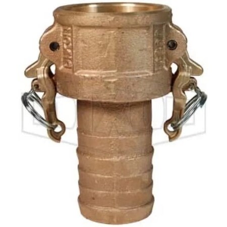 Dixon Boss-Lock Type-C Cam and Groove Coupler, 2-1/2 in Nominal, Female Coupler x Hose Shank End Style, B BC250