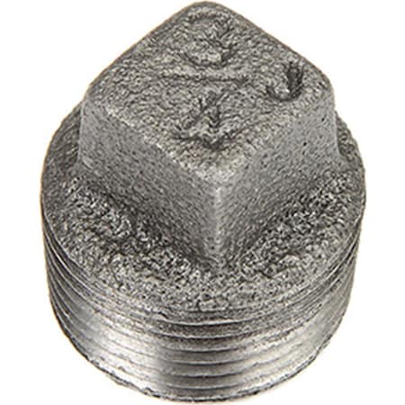 Anvil 0.75 in. Black Malleable Square Head Plug - 150 PSI B1754464