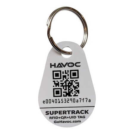 Supertrack RFID + QR Code Asset Tag, PK50 TTH-4530PVC-50PK