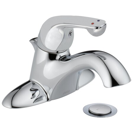 Delta Commercial Hdf Single Handle Centerset Lavatory Faucet In Chrome 520LF-TGMHDF
