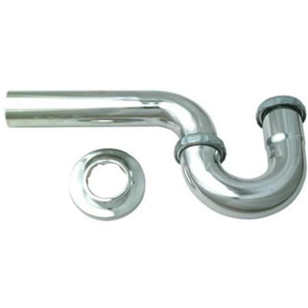 Highkey 1.25 in. Master Plumber Chrome Lavatory Wall Drain P Trap LR574331