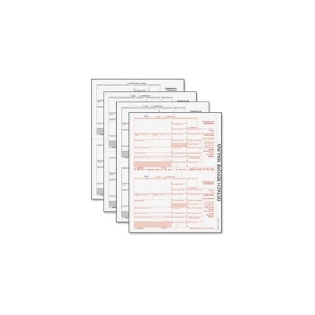 Adams Tax Form, 11" L, 8 1/2" W, 4-Part, 24PK 22973
