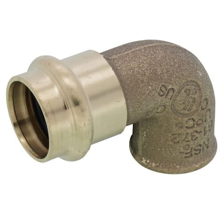Viega ProPress 90 elbow P 0.75 FPT 0.5 bronze 79535