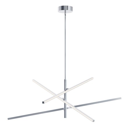 Afx Knoll - LED Pendant - 48in - Polished Chrome KNOP48LAJUDPC