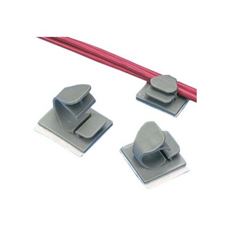 Panduit Ltching Wire Clip, Adh, .19"Bdle, Nat, PK100 LWC19-A-C