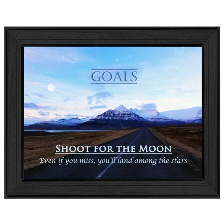 Homeroots Goals 3 Black Framed Print Wall Art 405352