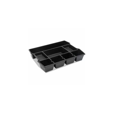Universal High Capacity Drawer Organizer, 14 7/8 x 11 7/8 x 2.5, Plastic, Black UNV20120
