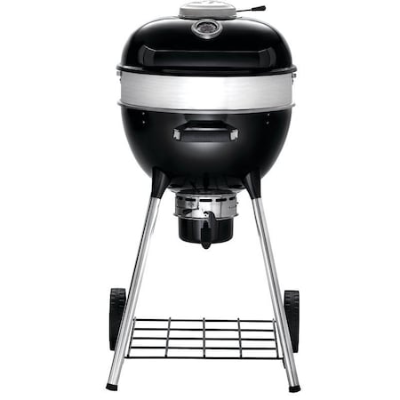 Napoleon Professional 18 Charcoal Kettle Grill, 235 sq-in Primary Cooking Surface, Black, Steel Body PRO18K-LEG-3