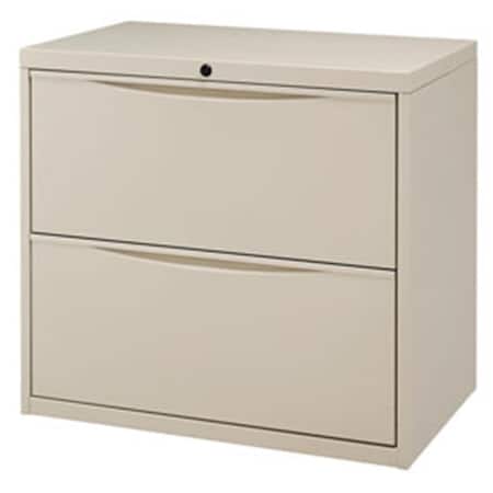 Global 30 in. Interion Premium Lateral File Cabinet 2 Drawer Putty LF-30-2D-PUTTY