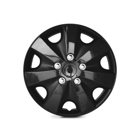 Altertrim 14 in Univ Hubcaps for steel whls, Snap-On, (Blk Lacq), 4PK CHB-5051-BL-14