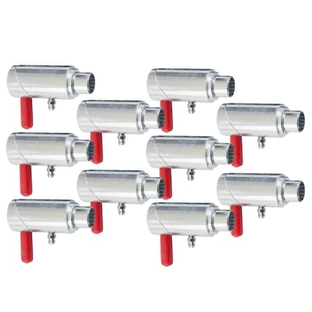 Mytee Products 5/8in Cam Lock Wrecker, Tow Truck Spring Loaded Twist Lock Plunger Pin, 10PK CAMLOCK58x10