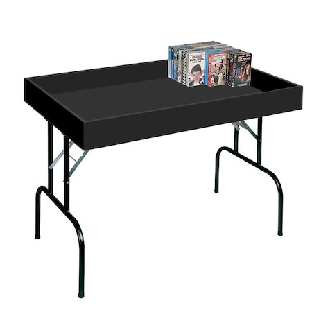 Specialty Store Services Large Black Folding Dump Table 3285BK