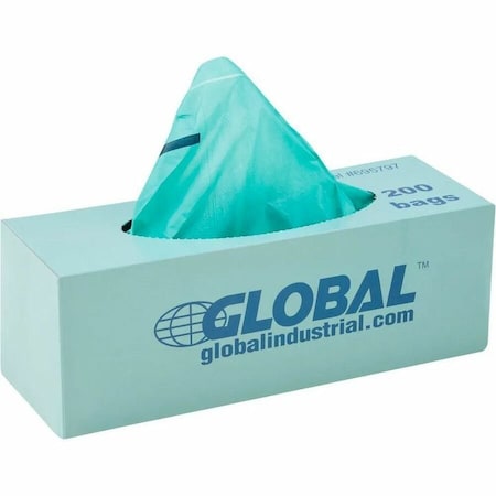 Global Industrial Pet Waste Plastic Bags, Green, 200 Bags/Roll 695797