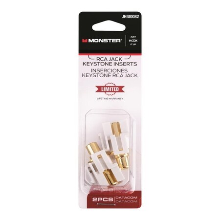 Monster Cable Just Hook It Up Snap-In Inserts, 2PK JHIU0082