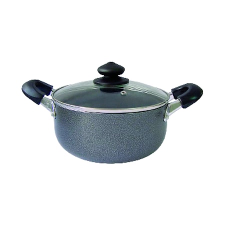 Bene Casa Aluminum Dutch Oven 9.5 in. 5.2 qt Black BC-40634