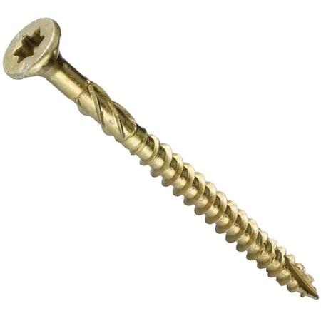 Grk Fasteners Wood Screw, #12, 5-5/8 in, Plain Steel Flat Head Torx Drive 96089