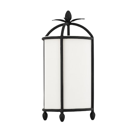 Troy Lighting Brooks 2 Light Wall Sconce 9.25 In. Black Iron B5711-BI