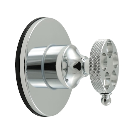 Kingston Brass Single-Handle Three-Way Diverter Valve with Round Trim Kit, Polished Chrome KS3031RKX