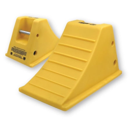 Toro 75-Ton Polyurethane Wheel Chock, 75 Ton Max Payload Capacity, Fits 36 to 46" Tire Diameter. WC-UY730