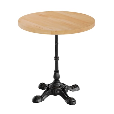Flash Furniture Bennett 30 in Round Solid Wood Indoor Tabletop in Natural with 22.75 in x 22.75 in GSF-RD30-NAT-SDAT2222-GG
