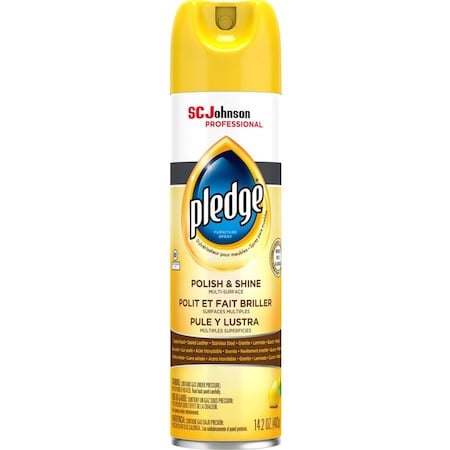 Pledge Furniture Polish, Lemon, 14.2 oz, Aerosol 301168