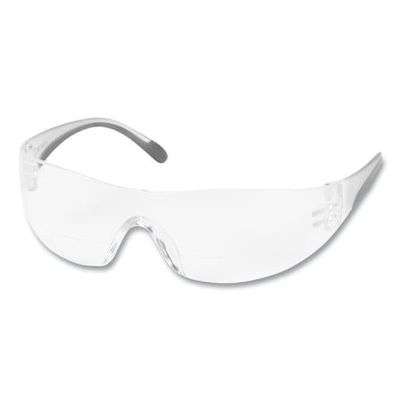 Bouton Optical Zenon Z12R Rimless Optical Eyewear with 2.5-Diopter Bifocal Reading-Glass Design, Clear Lens/Frame 250-27-0025