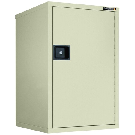 Fireking Fire Rated - Single door storage cabinet - 34"H Parchment Texture HSC-3422-DPT
