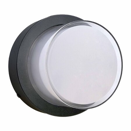 Westgate Round Outdoor IP65 Double Lens 12W 650LM CRI90 Selectable CCT 3000K/4000K/5000K BLACK LRS-E-MCT-C90-BK