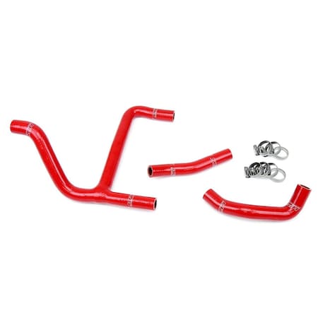 Hps Performance High Temp Reinforced Silicone Radiator Coolant Hose Kit, Red,  57-1256-RED