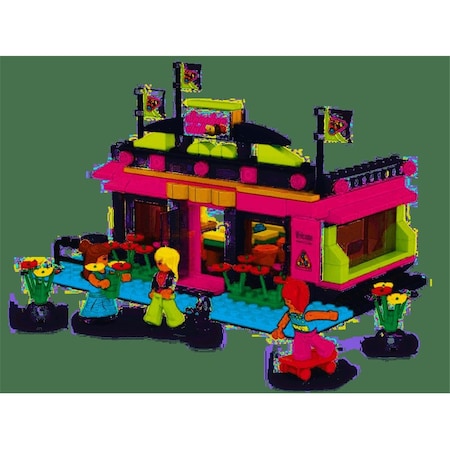 Sluban Girl's Dream Snooker/Pool Hall Building Brick Kit 289pcs 527