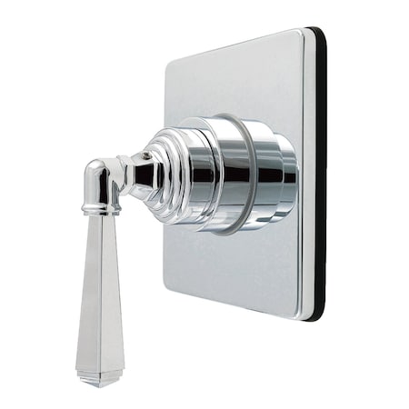Kingston Brass Single-Handle Six-Way Diverter Valve with Square Trim Kit, Polished Chrome KS4041HL