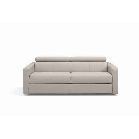 Homeroots 81" Gray Leather Sleeper Sofa 719431
