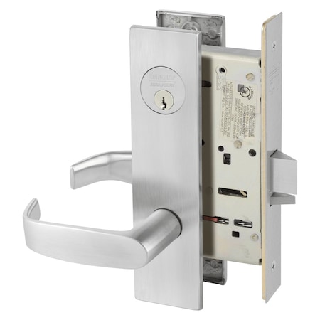 Sargent Grade 1 Storeroom or Closet Mortise Lock, L - Lever, LE1 - Escutcheon, Field Reversible, Convention 8204 LE1L 26D